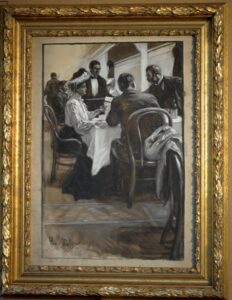 Superb painting by Power O'Malley ( 1878-1946). Signed and dated 1904. American period.