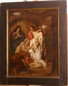 17th C religious painting. Old Master on panel.