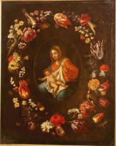 17th century Flemish still life. Religious.