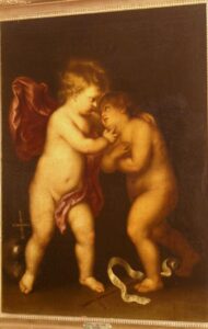 Follower Van Dyck. Antique painting.