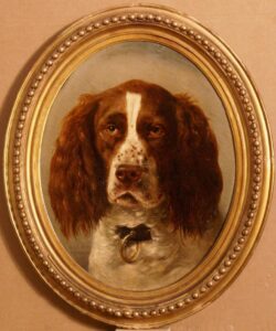 VIB Gerard. 1872 dog portrait painting.